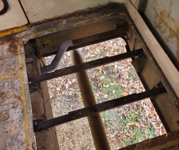 De douche en afvoer voorbereiden